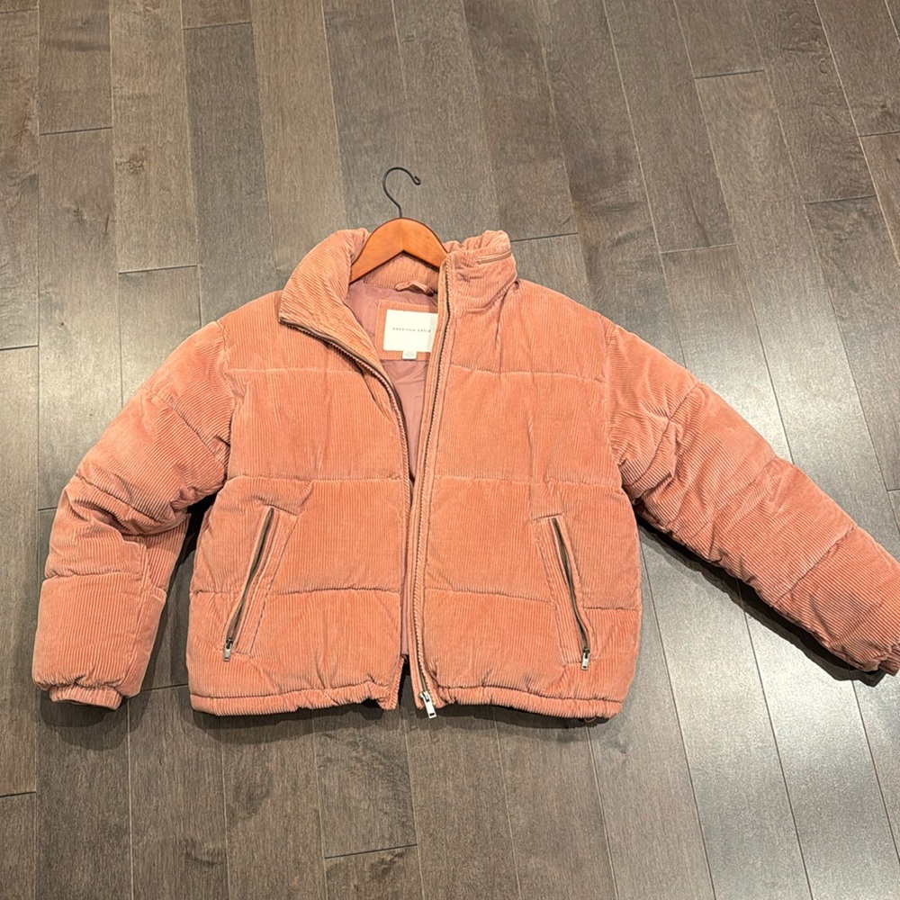 Cord Puffer Jacket